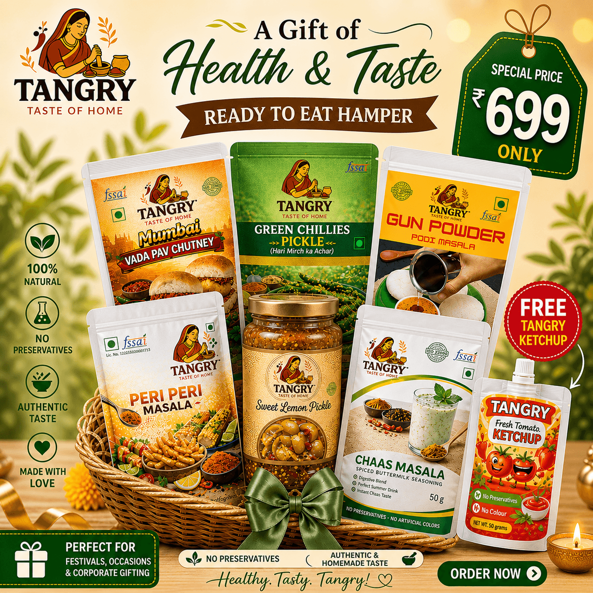 Ready to eat gift hamper Ready to eat gift hamper β Tangry Spices pouch, Jaipur